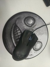 Nier Replicant Automata Emil Head black and white 8in Round Neoprene mousepad.  picture