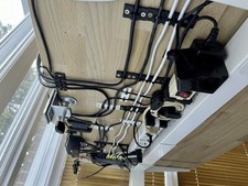 Under Desk Cable Management Clips 10 Pack Screw Mount Cord Organizer 1-4 Slot picture