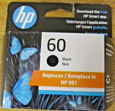 NEW FACTORY SEALED HP 60 BLACK INK CARTRIDGE EXP OCT 2026  picture