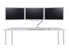 Ergotron HX Triple Monitor Bow Kit, White, Wall Mount, Supports 3 Monitors up to picture