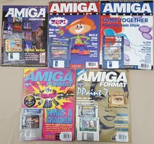 (5) CU Amiga Computing Format Magazines w/Disks 1997-1998 picture