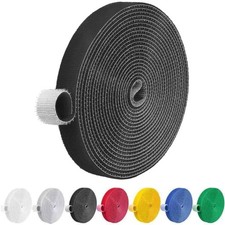 IFNOW 32FT Reusable Fastening Tape Cable Ties Double-Sided Hook-and-Loop Cable M picture