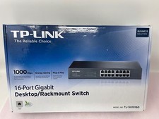 New TP-LINK TPLink TL-SG1016D TP-LINK 16-Port Gigabit Rack Mountable Switch NR picture