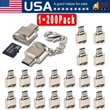 TypeC To Micro SD TF Card Reader OTG USB Adapter Converter For Samsung Phone Lot picture