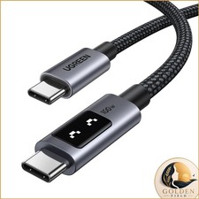 UGREEN Uno USB C Cable 100W LED Display 6.6ft Black picture
