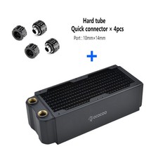 OCOCOO Radiator Copper G1/4 Thread Suitable 80mm Fan DIY Water Cooling OC-CRT16T picture