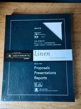 Southworth 25% Cotton Linen Copy/Inkjet/Laser 24 lbs Letter White ~90 Sheets  picture
