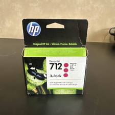 HP 712 Magenta Ink Cartridge 3-Pack 3ED78A Exp 12/2027 Genuine HP Ink picture