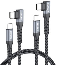 Right Angle USB C to USB C Cable 3FT 2Pack 60W Fast Charging | Braided 90 Degree picture