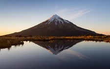 Landscape mount fuji reflection japan volcano mountains Custom Gaming Mat Desk picture