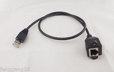 60cm RJ45 Cat5e M/F Shielded Ethernet Network Screw Panel Mount Extension Cable picture