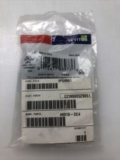 49910-SE4 LEVITON QuickPort Modular Furniture Faceplate 4-Port Black picture