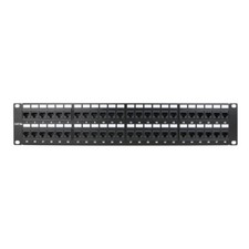 Construct Pro 48-Port Cat5e Rack Mount Patch Panel (19” / 2U, RoHS Approved) picture