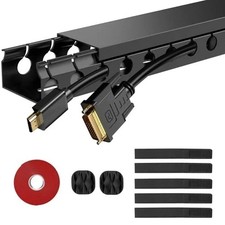 Cable Raceway 31in Wire Covers Under Desk Cable Management 2-Pack picture