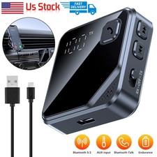 Bluetooth V5.4 Transmitter Receiver 2 IN 1 Wireless Audio 3.5mm Jack Aux Adapter picture