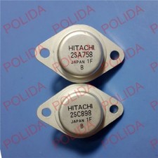 1pairs OR 2PCS  Transistor HITACHI TO-3 2SA758/2SC898 A758/C898 picture