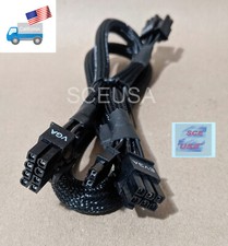 NEW Genuine EVGA Modular 8-Pin to Dual 6+2-Pin PCI-E PC Power Supply Mod Cable picture