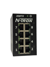 N-TRON ETHERNET SWITCH, 308TX, 8 PHONE/ETHERNET PORT 10-30 VOLTS,  0.5 AMPS picture