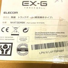 ELECOM EX-G M-XT3DR Wireless Optical Ergonomic Trackball 1500 DPI 8Btn Black picture