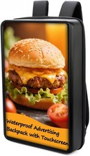 21.5 Inch Touchscreen Advertising Backpack, 1000nits High Brightness LCD Screen picture