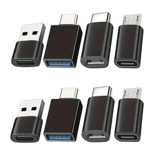 USB A to USB C Adapter Set 8PCS USB 3.0 OTG Converter for Samsung MacBook Laptop picture