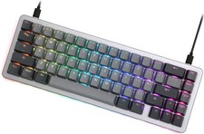 DROP ALT V2 Wired Mechanical Keyboard 65% RGB - Space Gray, Gateron Yellow KS-3 picture