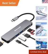 Compact 7-in-1 USB C Dongle with High-Speed Transfer & Aluminum Design picture
