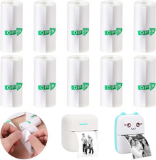 10 Rolls Mini Thermal Printer Sticker Paper 57 X 25Mm Self-Adhesive for Mini picture