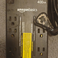 AmazonBasics ABST400 400VA/255W UPS Battery Backup Surge Protector 6 Outlets. picture