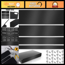4 Pack Blank Rack Mount Filler Panels 1U/2U/3U/4U Metal for Server Enclosure, Bl picture