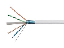 Open Box Monoprice Cat6A 1000ft F/UTP Shielded CMR Bulk Cable White 18593 picture