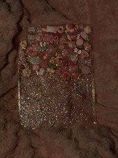 Glitter Decorative Pink Multicolor Plastic Tablet Protective Shell Skin picture