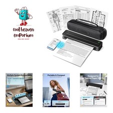 Compact Inkless Bluetooth Printer - D90E Portable 8.5'' x 11'' with Carry Case picture