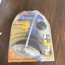 GE Advanced Unidirectional Desk & Monitor Microphone Silver/Black 3.5mm picture