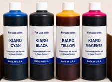 COMPATIBLE INK REFILL Kiaro QuickLabel  QL-120 QL-120e CYMK + SYRINGES picture