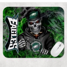 Eagles Football Skull Quote Computer Non Slip Custom Mouse Pad picture