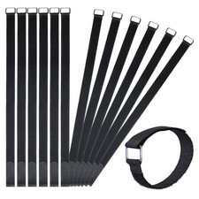 24 inch Hook and Loop Cable Strap Reusable Fastening Strap 12 PACK picture