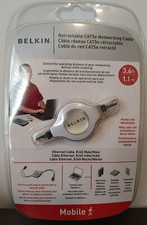 Belkin Retractable CAT5e Networking Cable 3.6 feet ethernet cable RJ45 male/male picture