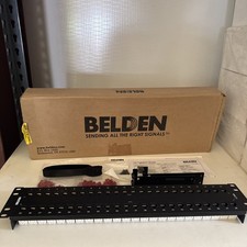 Belden AX103255 CAT6+ loaded KeyConnect Patch Panel, New But Incomplete picture