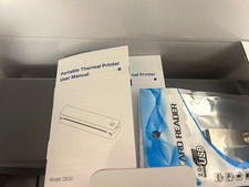 ETIKEZ D830 Portable Thermal Printer Bluetooth/USB A4 US Letter B&W 203 DPI picture