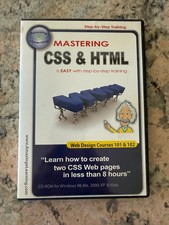 CD Disc MASTERING CSS & HTML Web Design Courses 101 & 102 picture