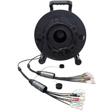 50M LC UPC-LC UPC MM 8 Cores Armored Field TPU Optic Patch Cord with Cable Reel picture