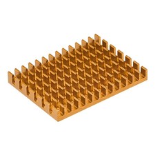 Electronic Radiator Aluminium Heatsink 30x40x5mm Gold Tone Pack of 4 picture