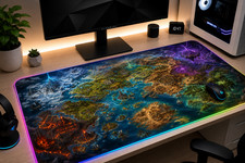 RuneScape RGB XXL Gaming Mouse Pad Fantasy RPG Desk Mat PC Gamer LED picture