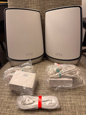 NETGEAR Orbi RBR850 + RBS850 2-Pack AX6000, 2.5Gbps, Link Agg, White/Gray picture