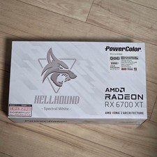 PowerColor Hellhound Radeon RX 6700 XT GPU White Triple Fan Used picture