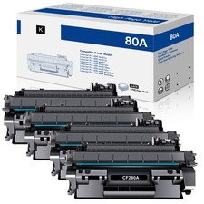4PK CF280A 80A Toner Cartridge For HP LaserJet Pro 400 M401d MFP M425dn M425dw picture