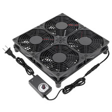 Router Laptop Cooling Pad 4X 120Mm Computer Fan with AC Plug Variable Speed Fan picture