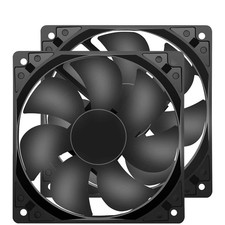 Compact 120x25mm DC Fans - 1600 RPM Quiet cooling for PC & Amplifiers 2-Pack picture