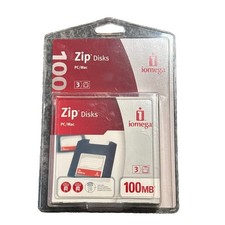 NOS FACTORY SEALED Iomega Zip Disk PC/Mac 100MB Capacity - 3 Disks Pack picture